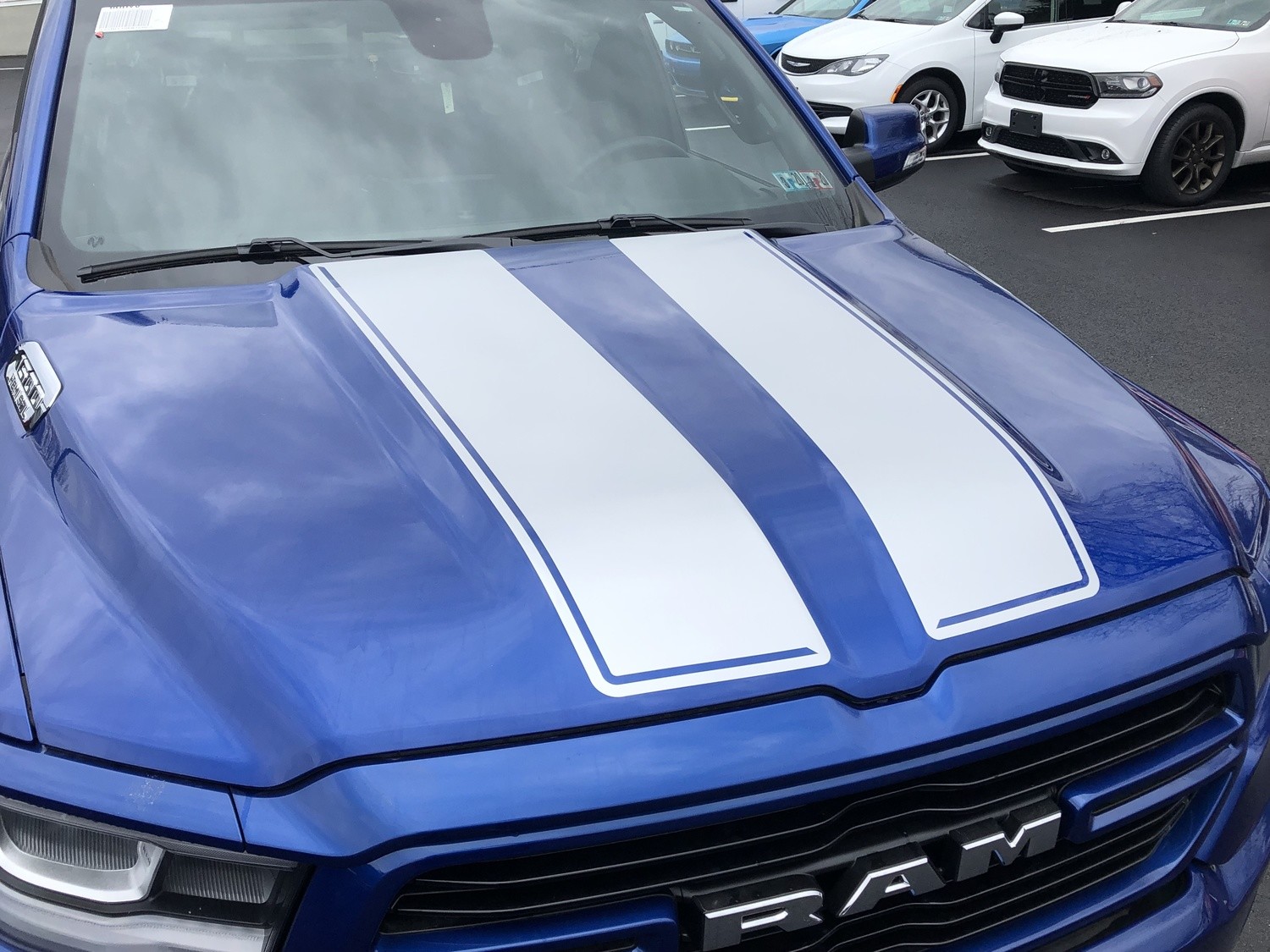 2019 - Up Ram 1500 Standard Hood Decal Graphics