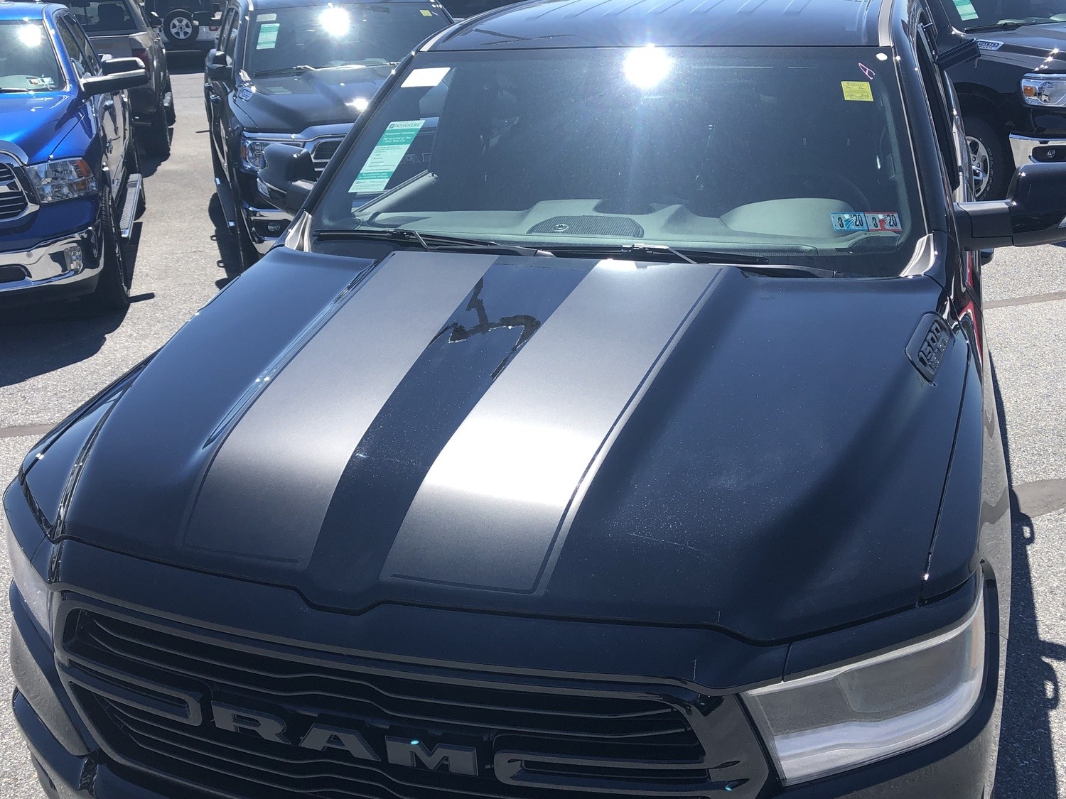 2019 - Up Ram 1500 Standard Hood Decal Graphics