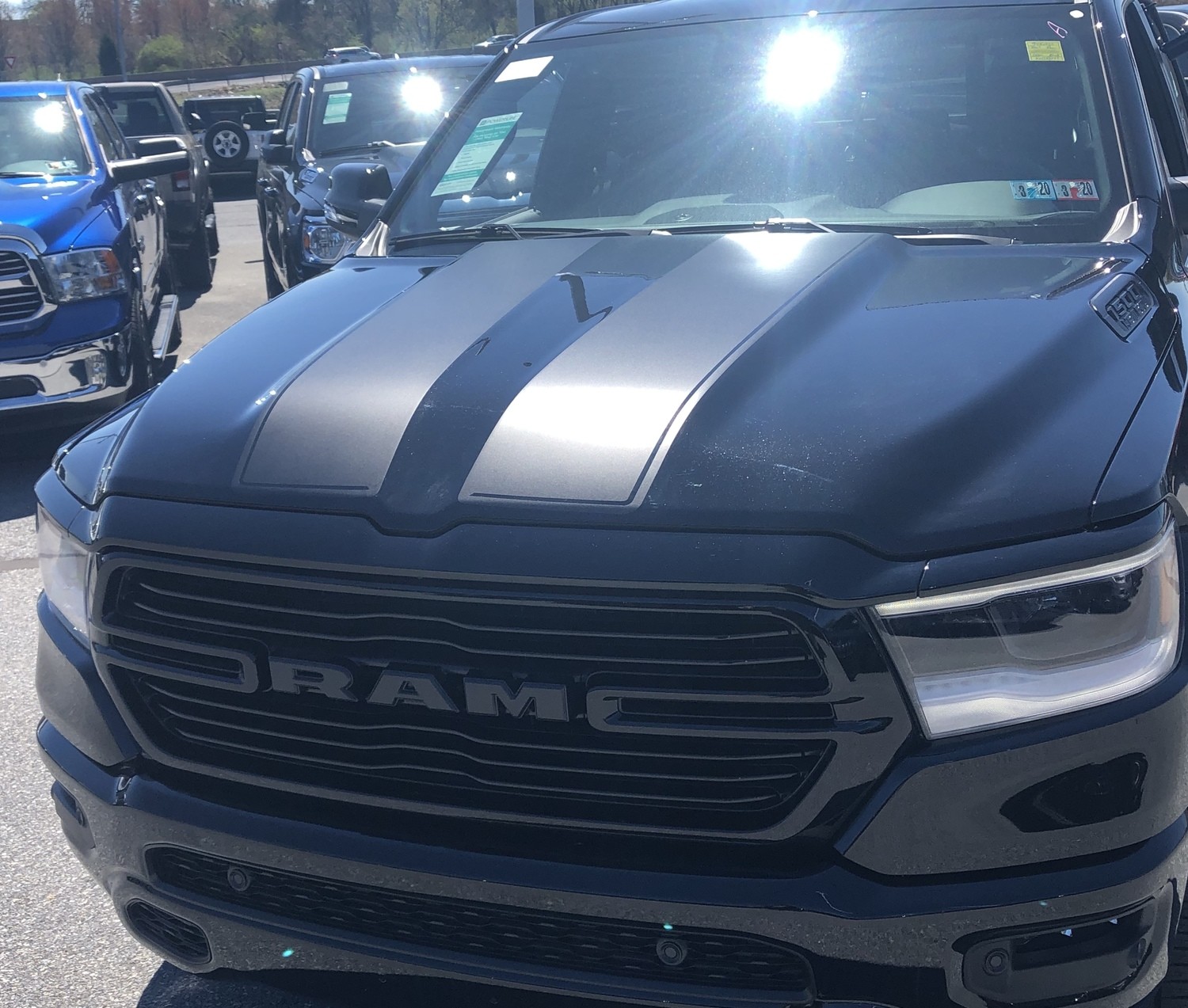 2019 - Up Ram 1500 Standard Hood Decal Graphics
