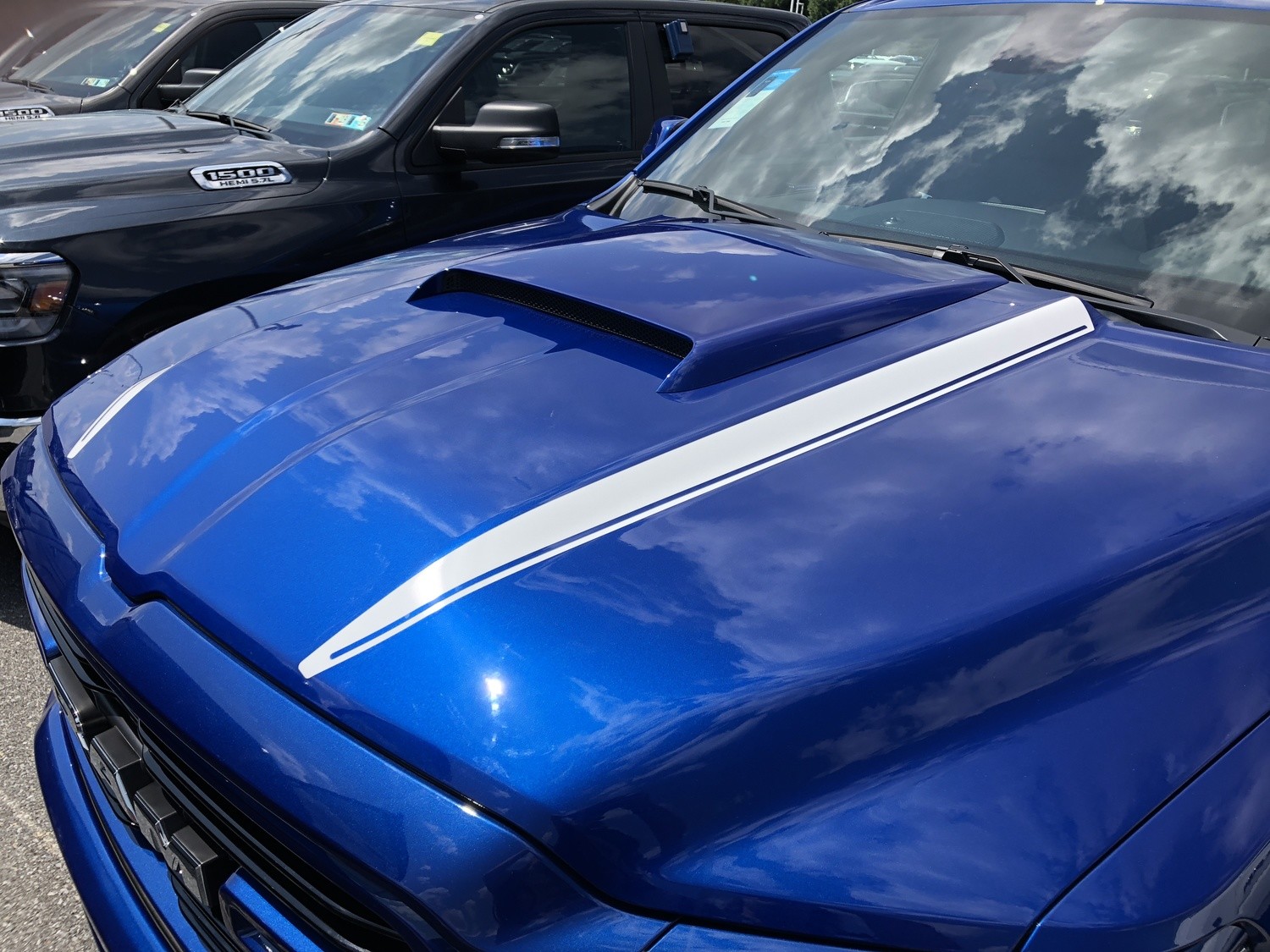 2019 - Up Dodge Ram Hood Side Spear Decals