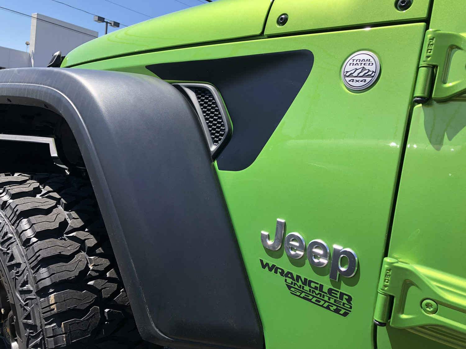 2018 - up Jeep Gladiator JT Wrangler JL JLU Gravity Style Fender Vent Blackout Vinyl Graphics