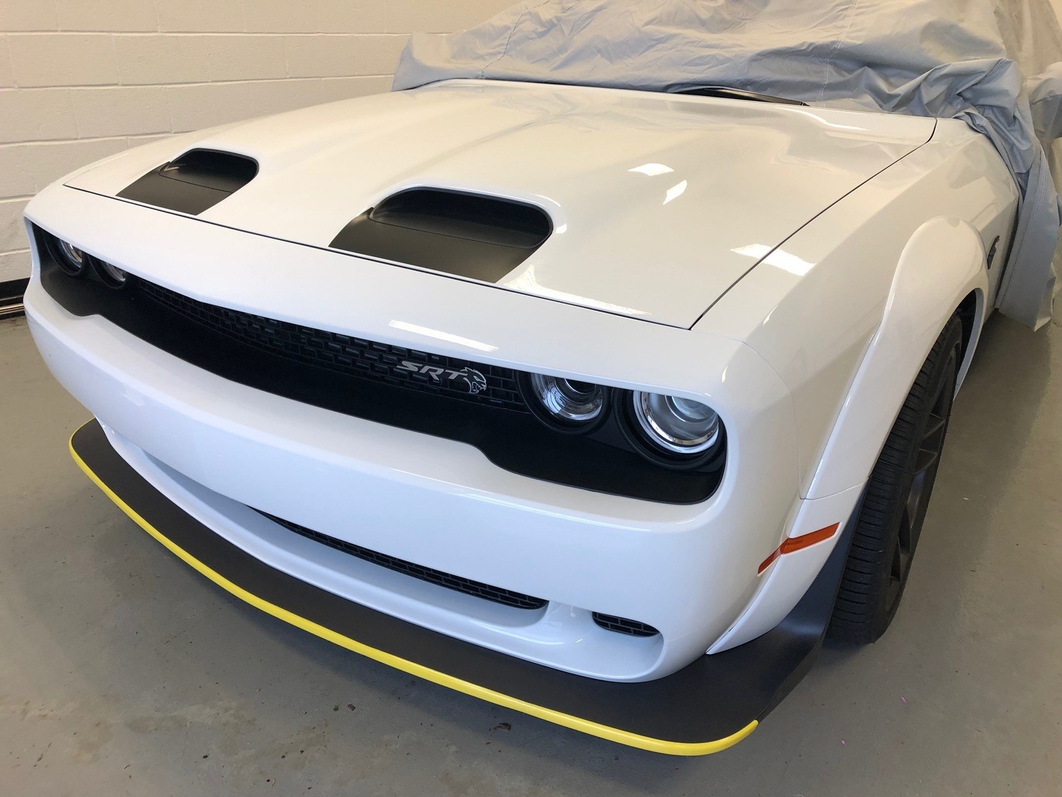 2019 - Up Dodge Challenger SRT Hellcat Dual Scoop Hood Scoop Insert Blackouts