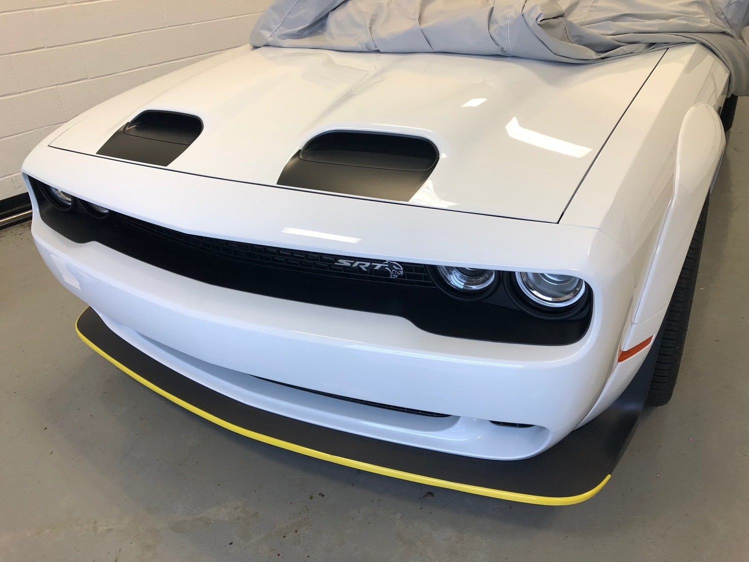 2019 - Up Dodge Challenger SRT Hellcat Dual Scoop Hood Scoop Insert Blackouts