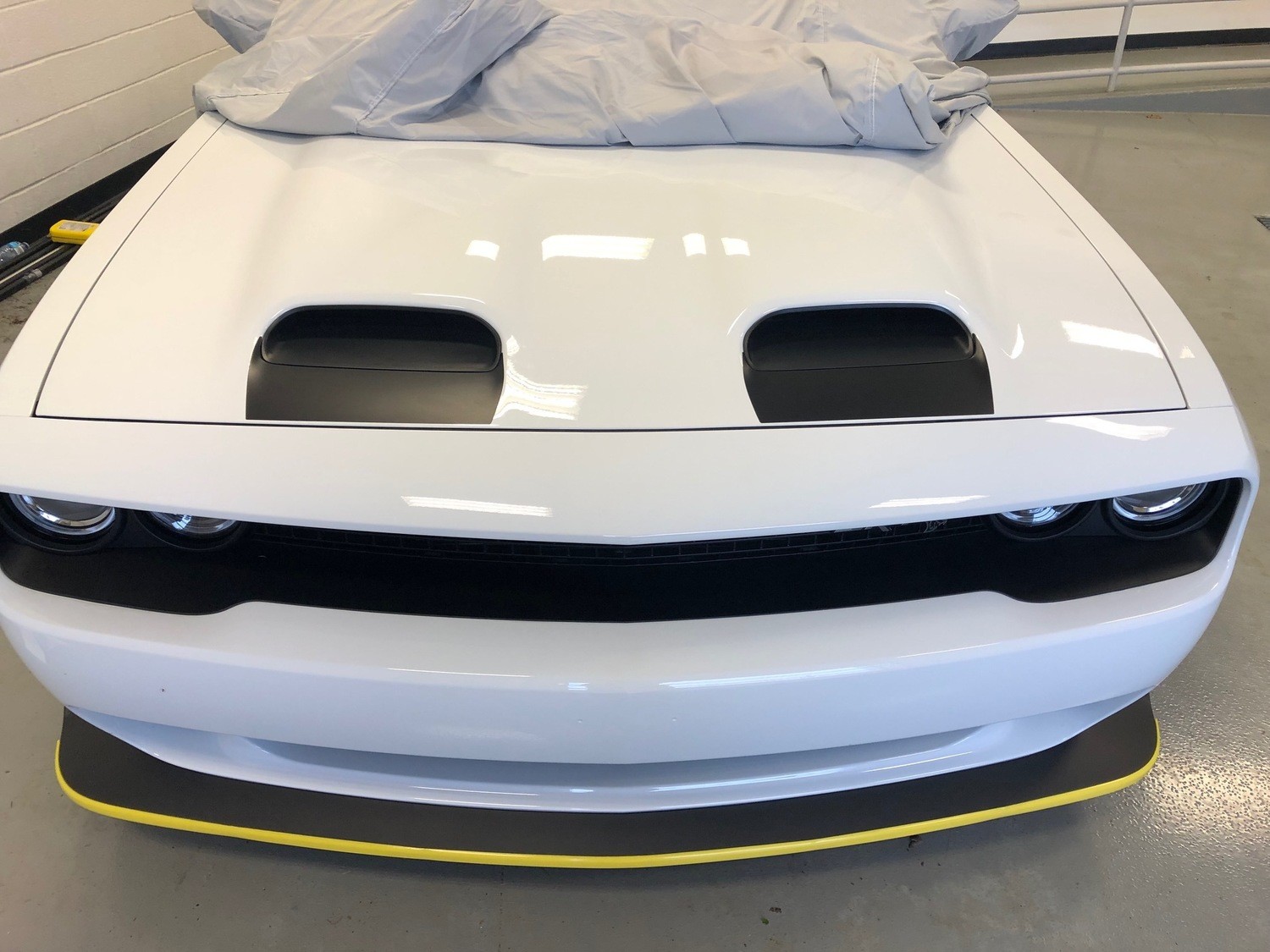 2019 - Up Dodge Challenger SRT Hellcat Dual Scoop Hood Scoop Insert Blackouts