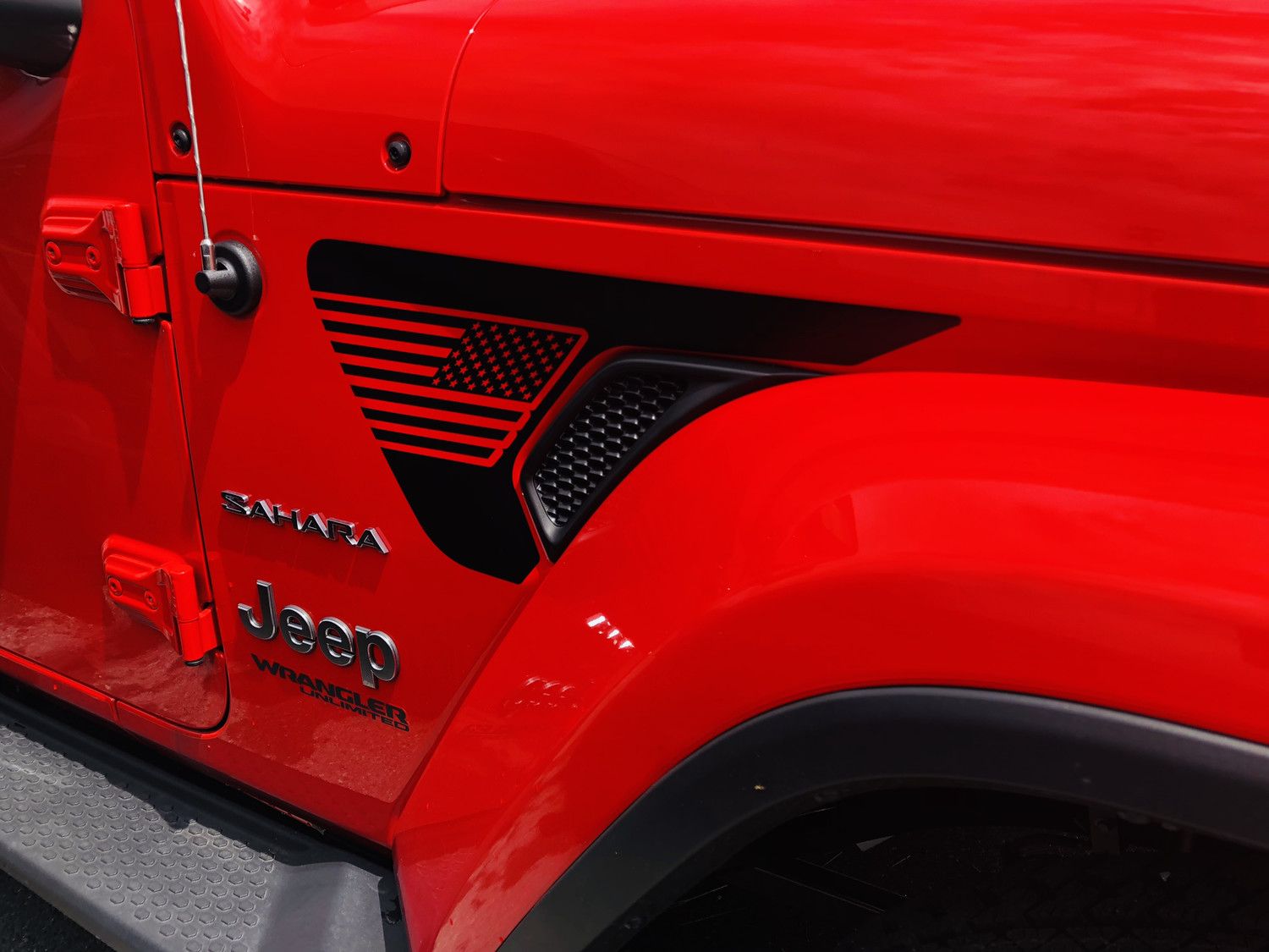 2018 - up Jeep Gladiator JT Wrangler JL JLU Gravity Style Fender Vent Blackout Vinyl Graphics