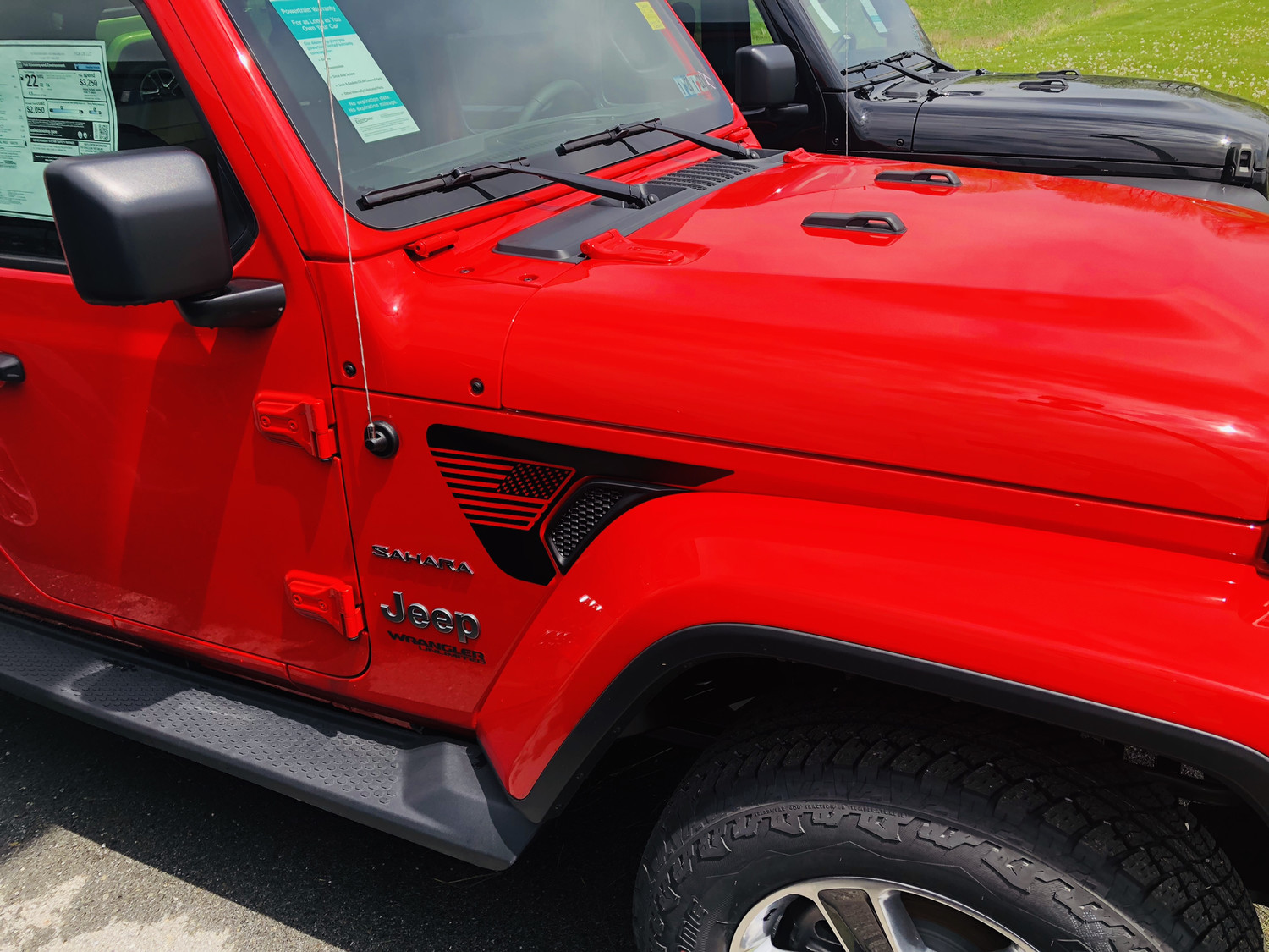 2018 - up Jeep Gladiator JT Wrangler JL JLU Gravity Style Fender Vent Blackout Vinyl Graphics