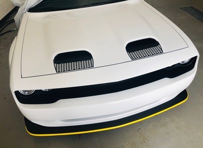 2019 - Up Dodge Challenger SRT Hellcat Dual Scoop Hood Scoop Insert Blackouts