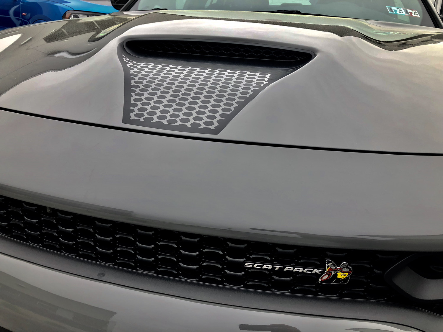 2015 - up Dodge Charger SRT Hellcat RT GT Scat Pack Daytona Hood Scoop Blackout Graphics