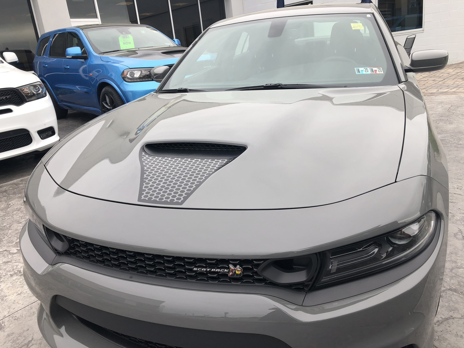 2015 - up Dodge Charger SRT Hellcat RT GT Scat Pack Daytona Hood Scoop Blackout Graphics