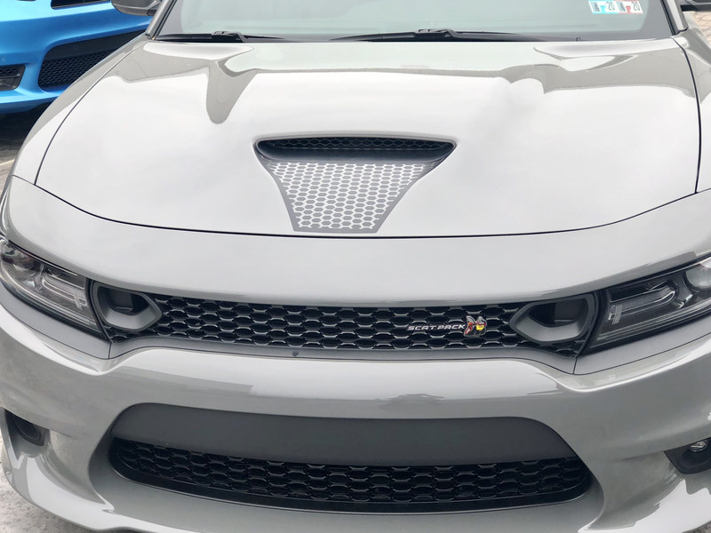 2015 - up Dodge Charger SRT Hellcat RT GT Scat Pack Daytona Hood Scoop Blackout Graphics