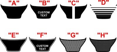 2018 - Up Dodge Durango SRT / RT / GT Sport Hood Scoop Blackout Decal Kit
