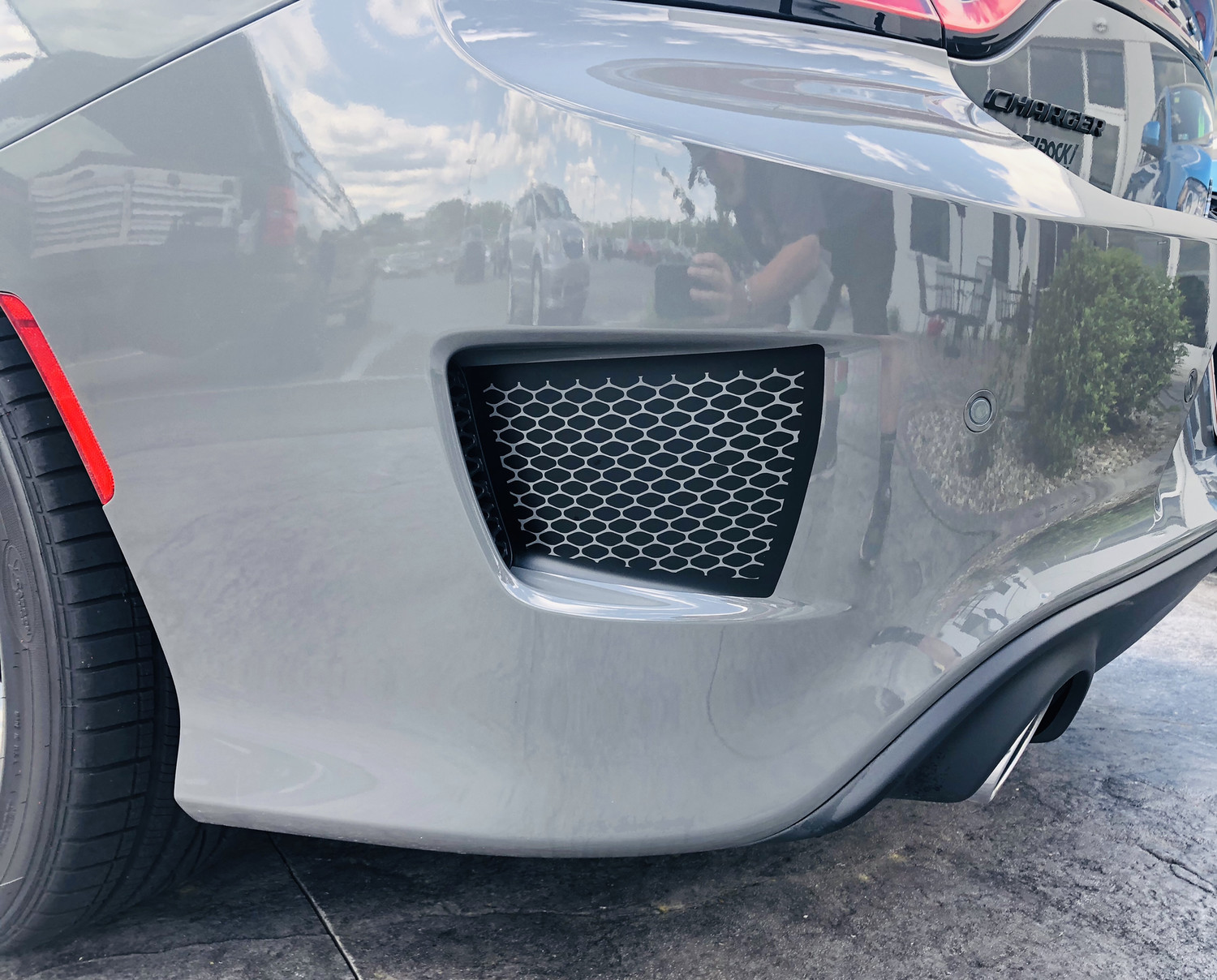 2015 - 2019 Dodge Charger SRT Hellcat Daytona RT Scat Pack Bumper Vent Blackout Graphics