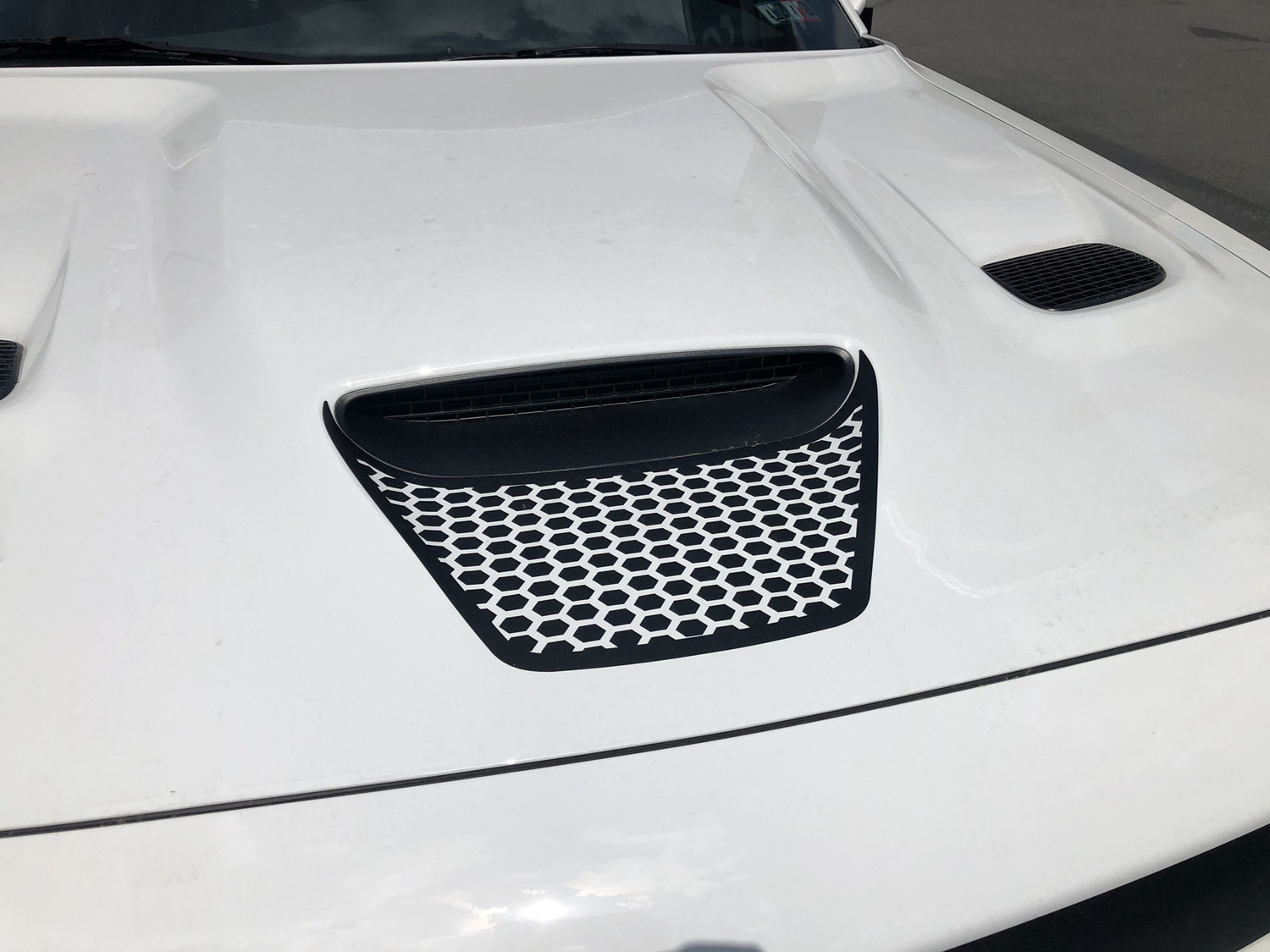 2015 - up Dodge Challenger SRT Hellcat RT GT Hood Intake Blackout Graphics