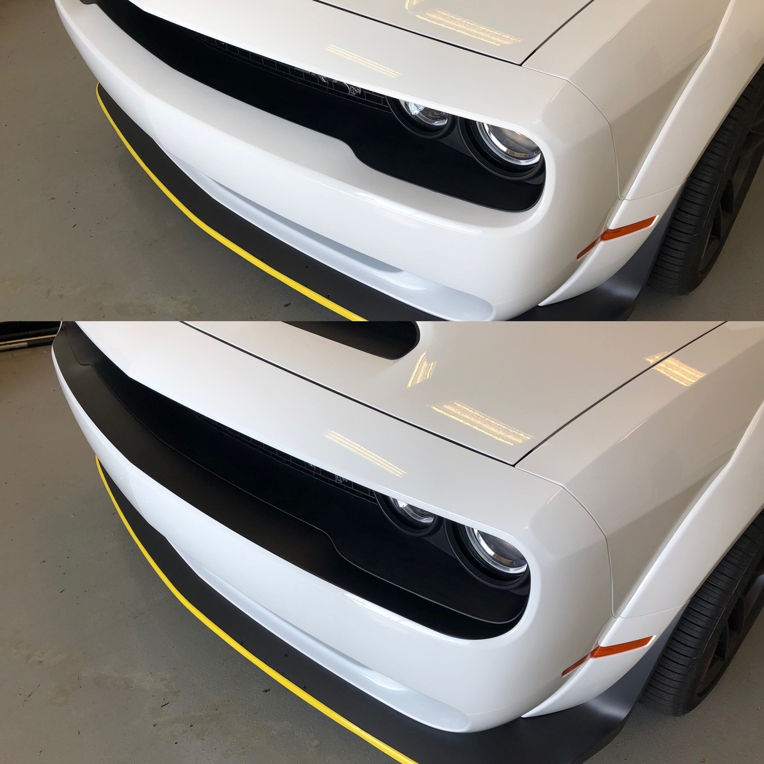 2015 - Up Dodge Challenger RT SXT GT Hellcat Bumper Blackout Decals Front and Rear Kit