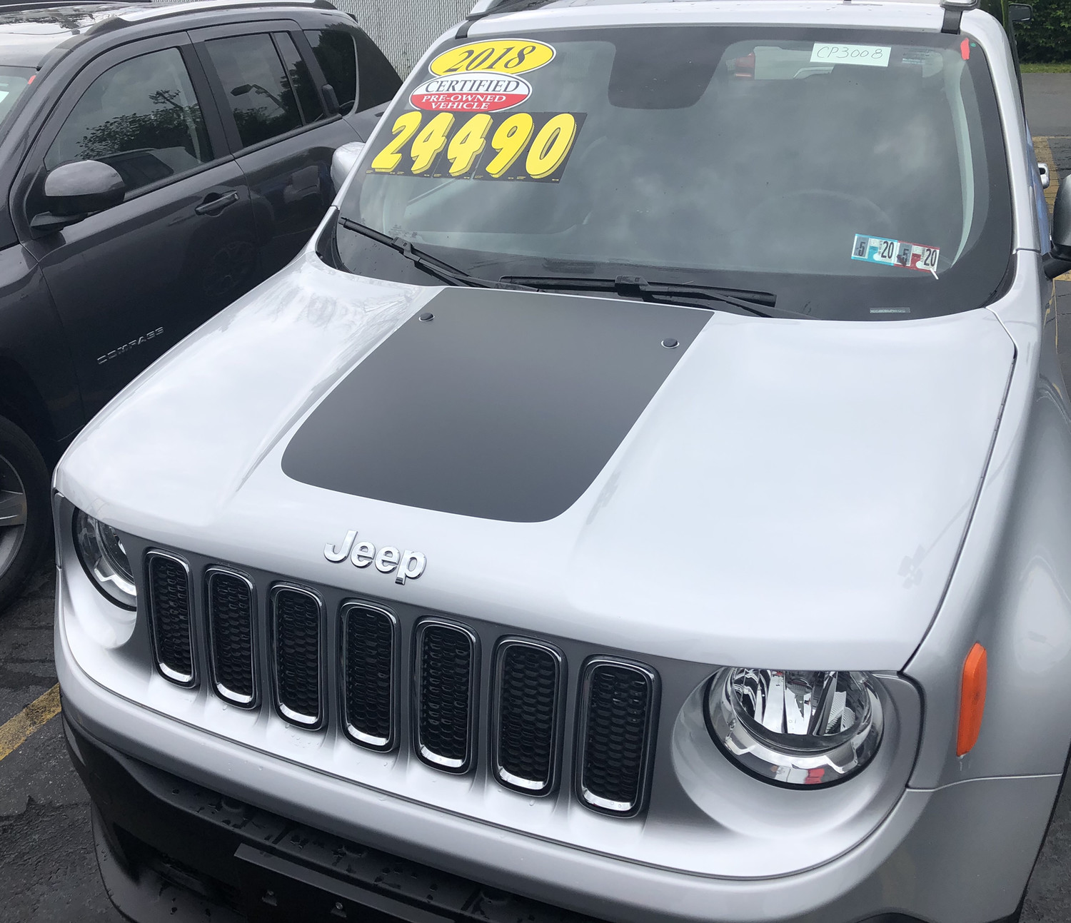 2014 - 2019 Jeep Renegade Hood Blackout Graphics