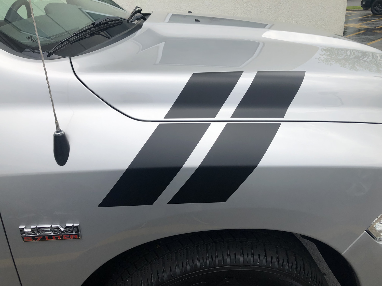 2008 - Up Dodge Ram Hood to Fender Hash Stripes 1500 2500 3500