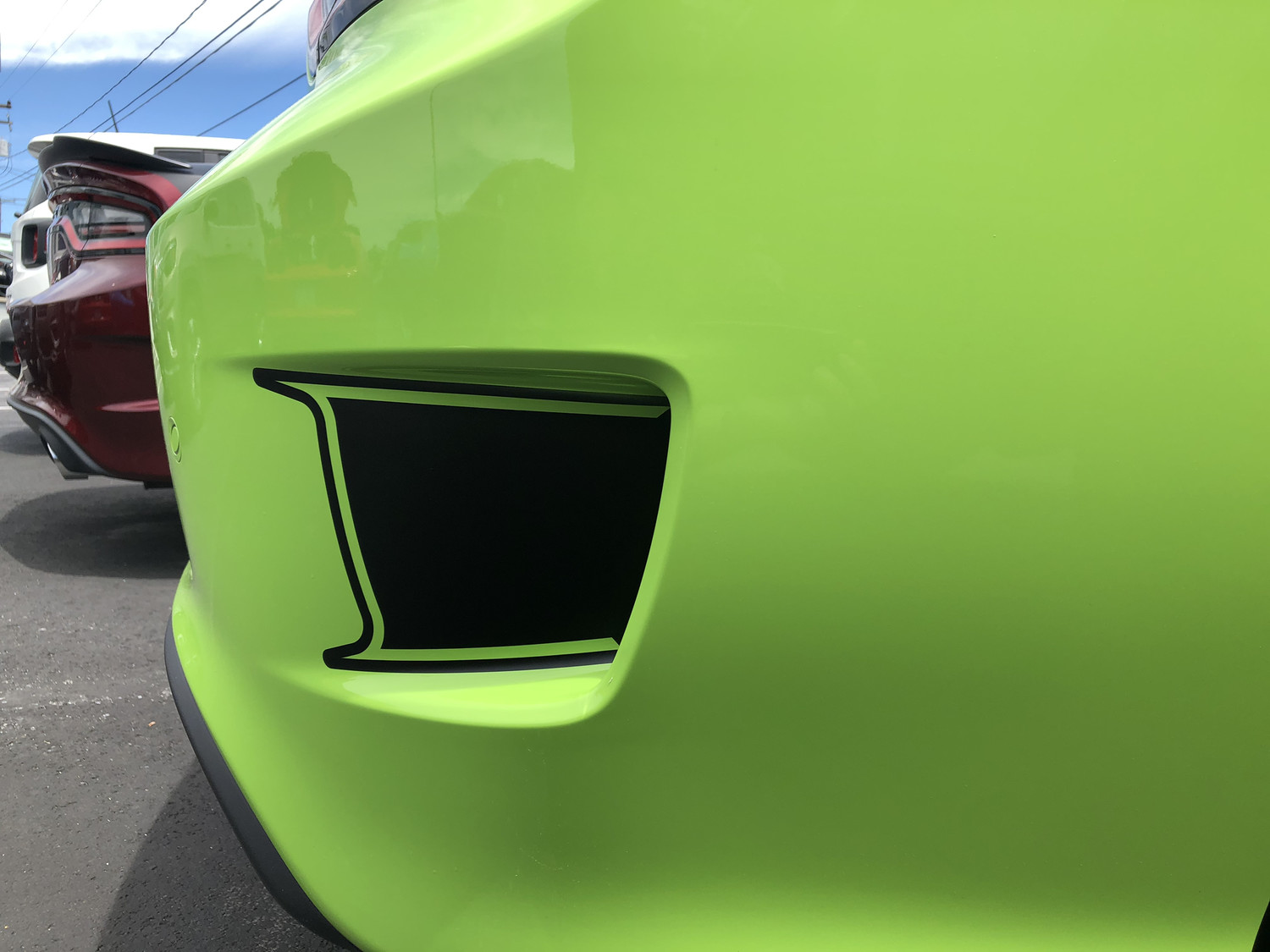 2015 - 2019 Dodge Charger SRT Hellcat Daytona RT Scat Pack Bumper Vent Blackout Graphics