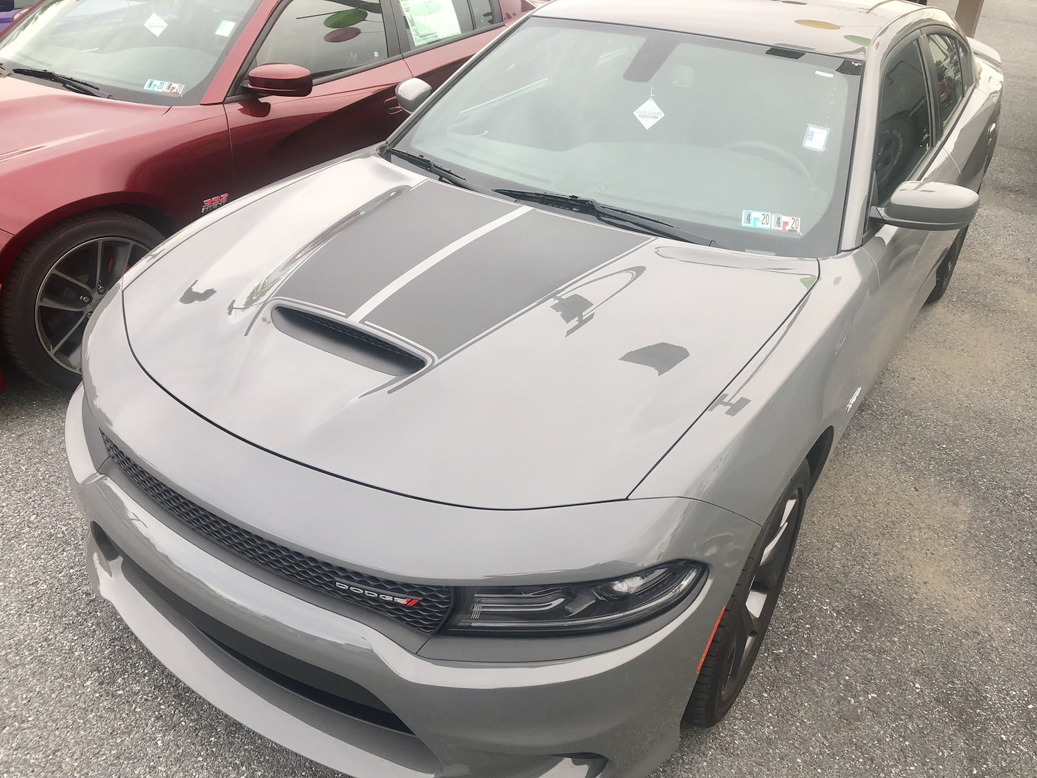 2015 - Up Dodge Charger SRT Hellcat RT GT Scat Pack 6 Piece Hood/Trunk/Spoiler Rally Stripes