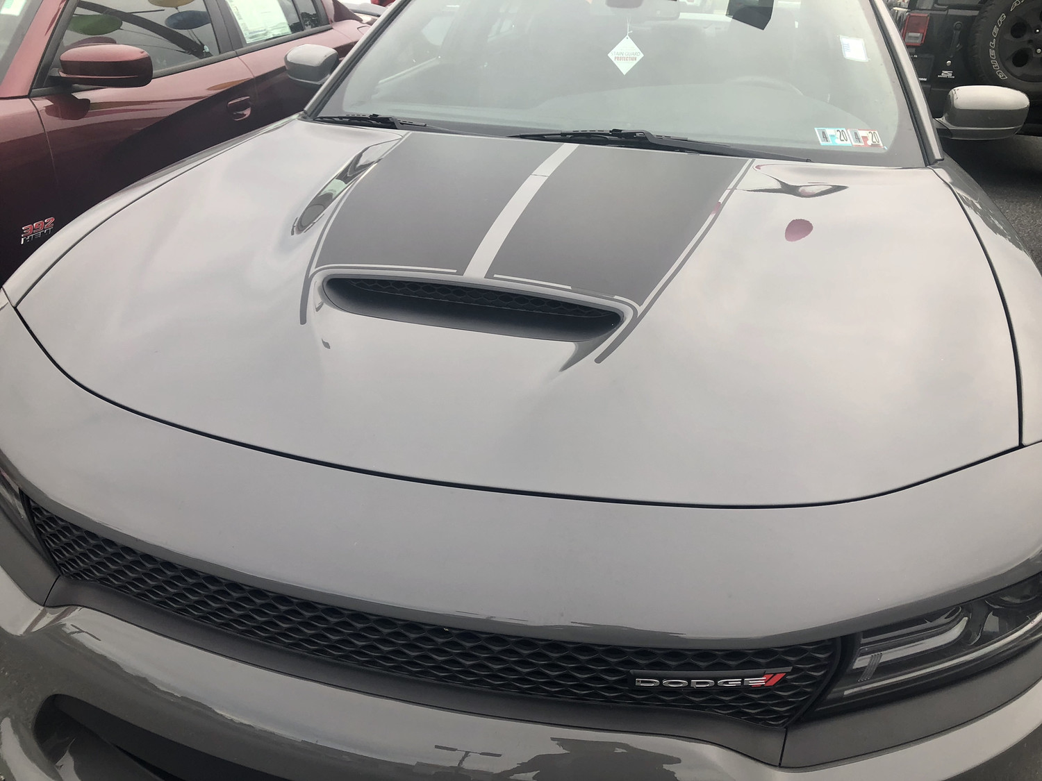 2015 - Up Dodge Charger SRT Hellcat RT GT Scat Pack 6 Piece Hood/Trunk/Spoiler Rally Stripes