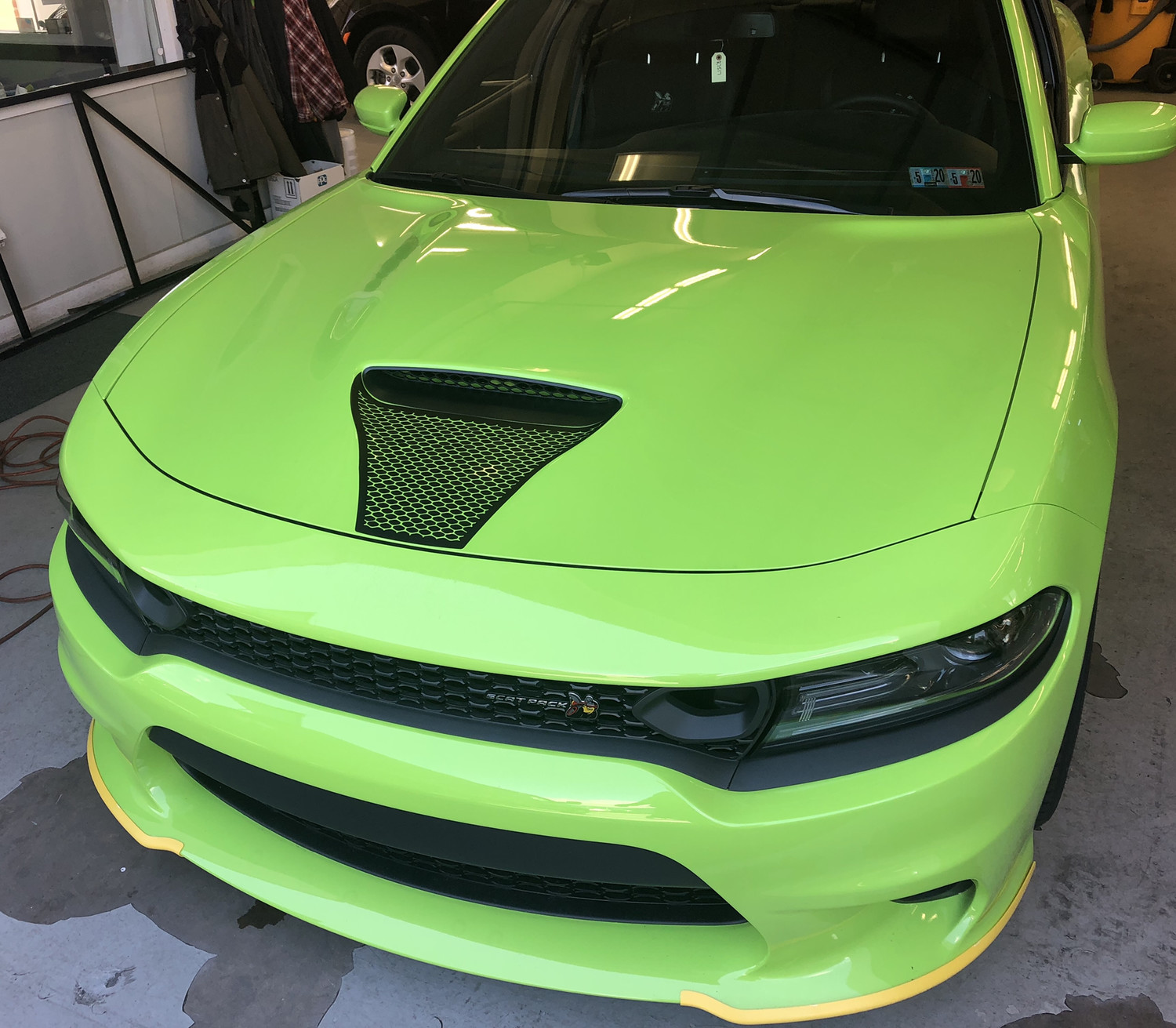 2015 - up Dodge Charger SRT Hellcat RT GT Scat Pack Daytona Hood Scoop Blackout Graphics