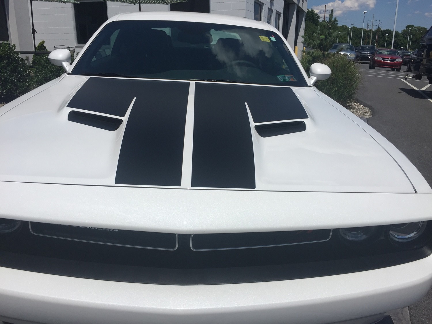 2015 - Up Dodge Challenger SXT / RT / GT AWD Split Hood Decal Kit