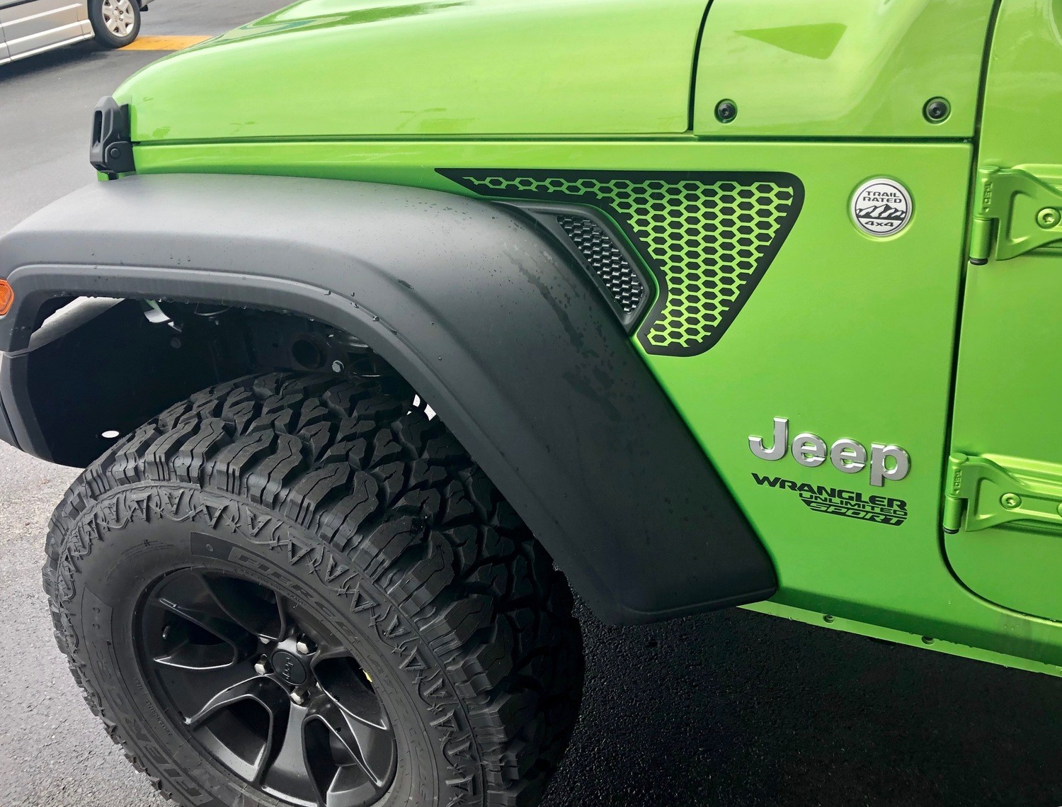 2018 - up Jeep Gladiator JT Wrangler JL JLU Gravity Style Fender Vent Blackout Vinyl Graphics