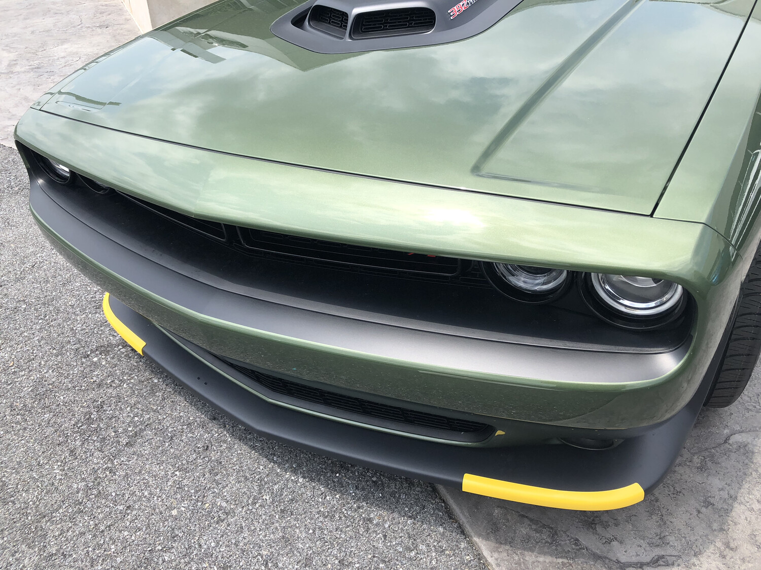 2015 - Up Dodge Challenger RT SXT GT Hellcat Bumper Blackout Decals Front and Rear Kit