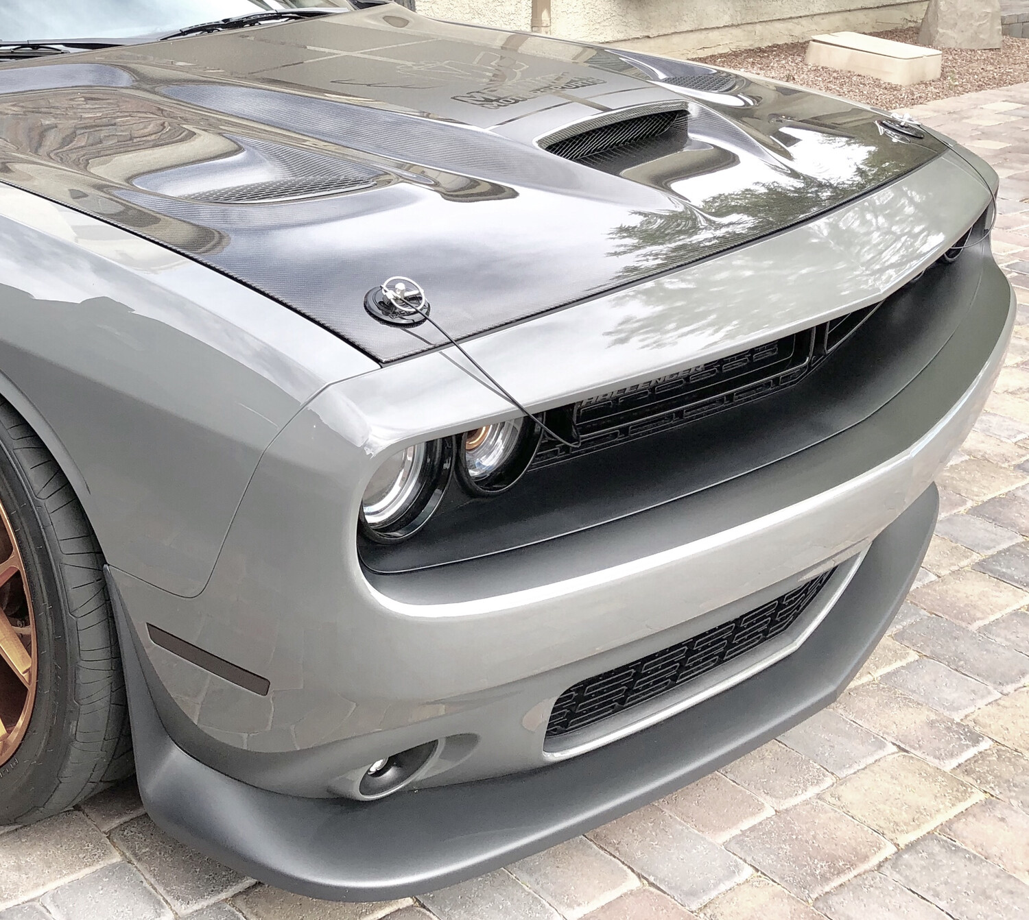 2015 - Up Dodge Challenger RT SXT GT Hellcat Bumper Blackout Decals Front and Rear Kit