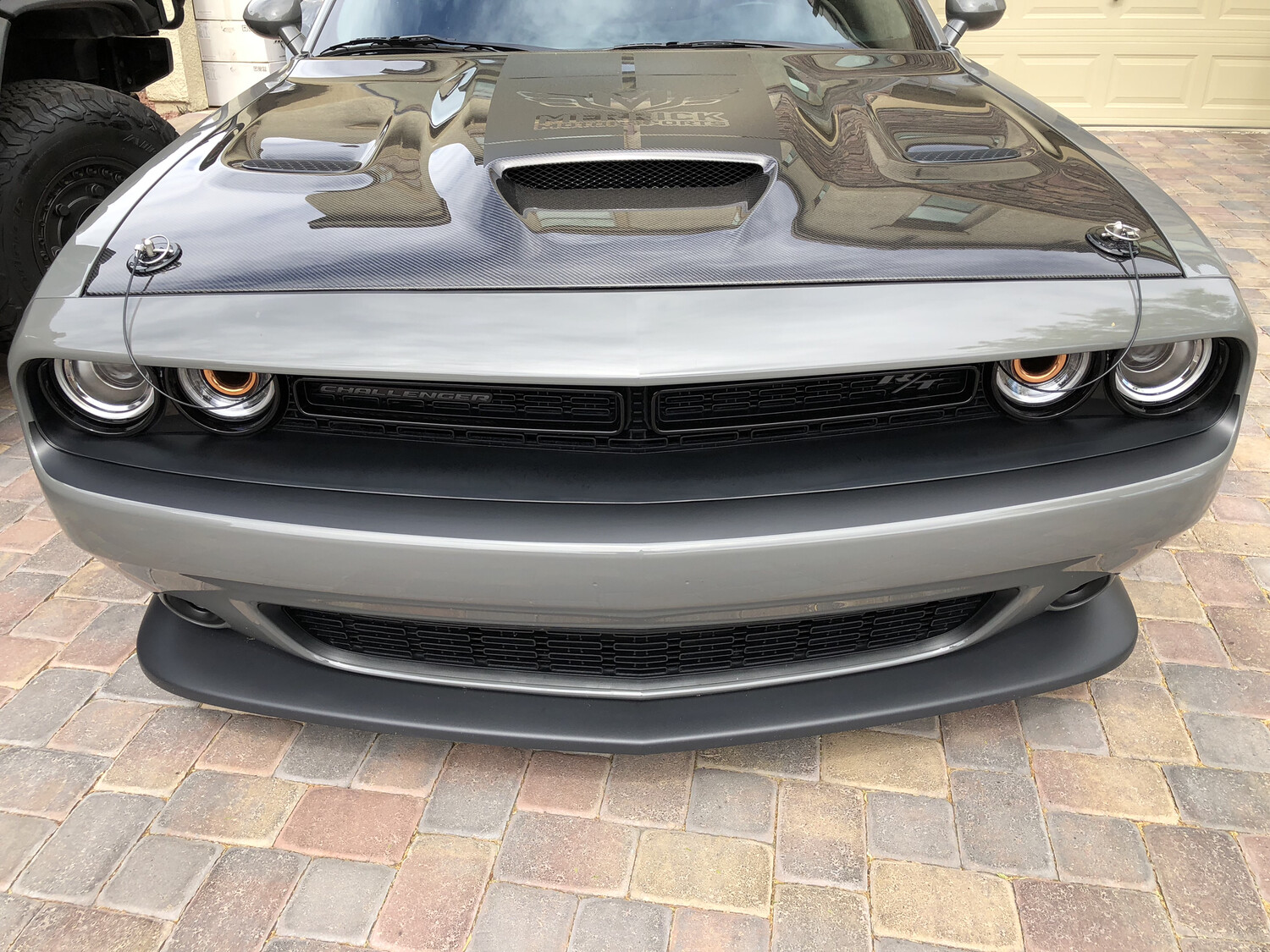 2015 - Up Dodge Challenger RT SXT GT Hellcat Bumper Blackout Decals Front and Rear Kit