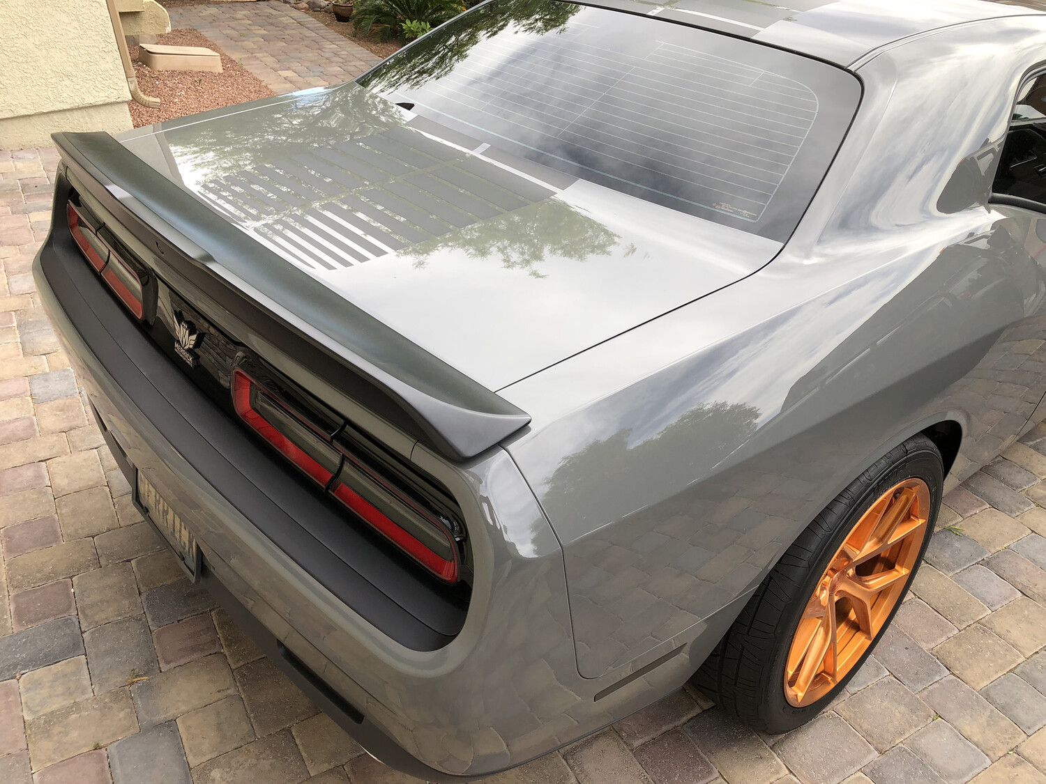 2015 - Up Dodge Challenger RT SXT GT Hellcat Bumper Blackout Decals Front and Rear Kit