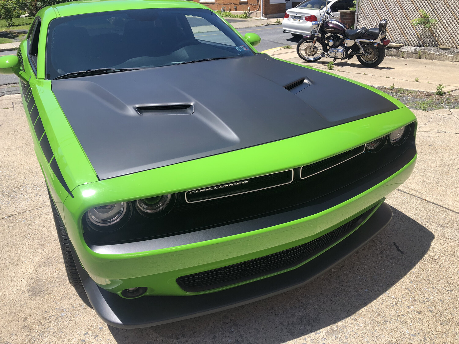 2015 - Up Dodge Challenger RT SXT GT Hellcat Bumper Blackout Decals Front and Rear Kit