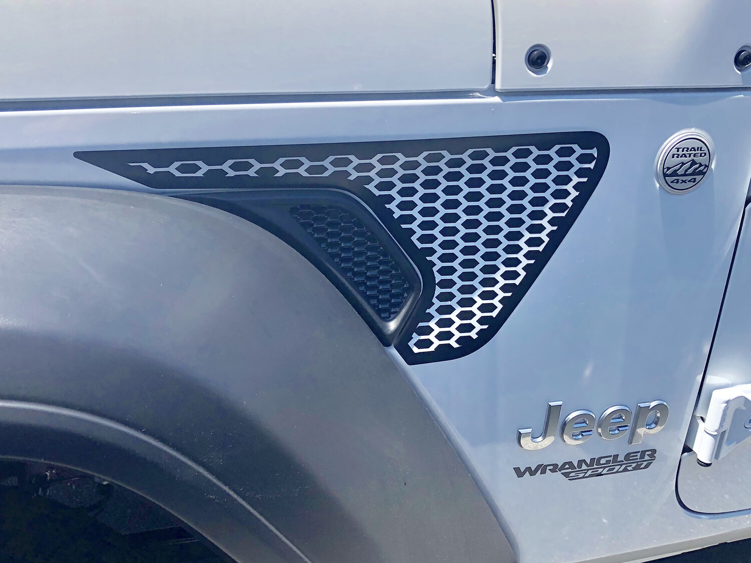 2018 - up Jeep Gladiator JT Wrangler JL JLU Gravity Style Fender Vent Blackout Vinyl Graphics