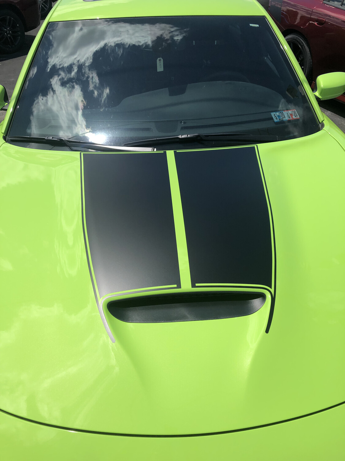 2015 - Up Dodge Charger SRT Hellcat RT GT Scat Pack 6 Piece Hood/Trunk/Spoiler Rally Stripes