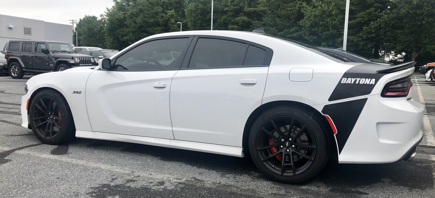 2015 - Up Dodge Charger Daytona Factory Style Tail Stripe Lower Extensions Only