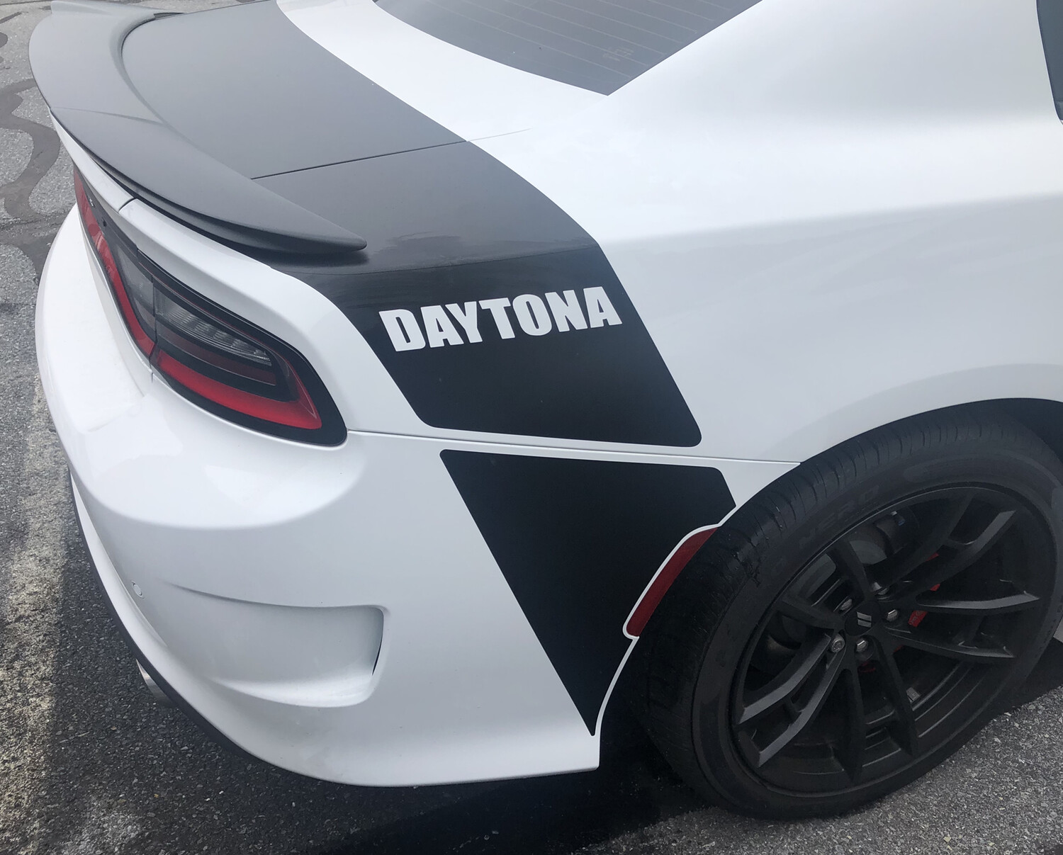 2015 - Up Dodge Charger Daytona Factory Style Tail Stripe Lower Extensions Only