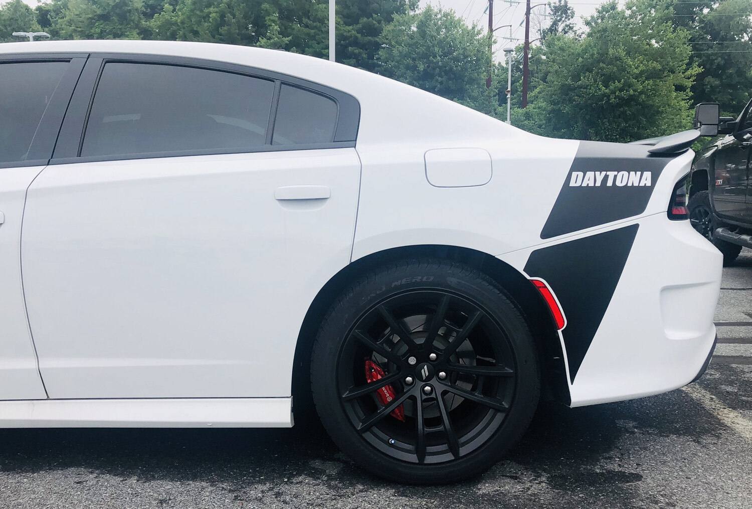 2015 - Up Dodge Charger Daytona Factory Style Tail Stripe Lower Extensions Only