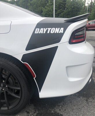 2015 - Up Dodge Charger Daytona Factory Style Tail Stripe Lower Extensions Only