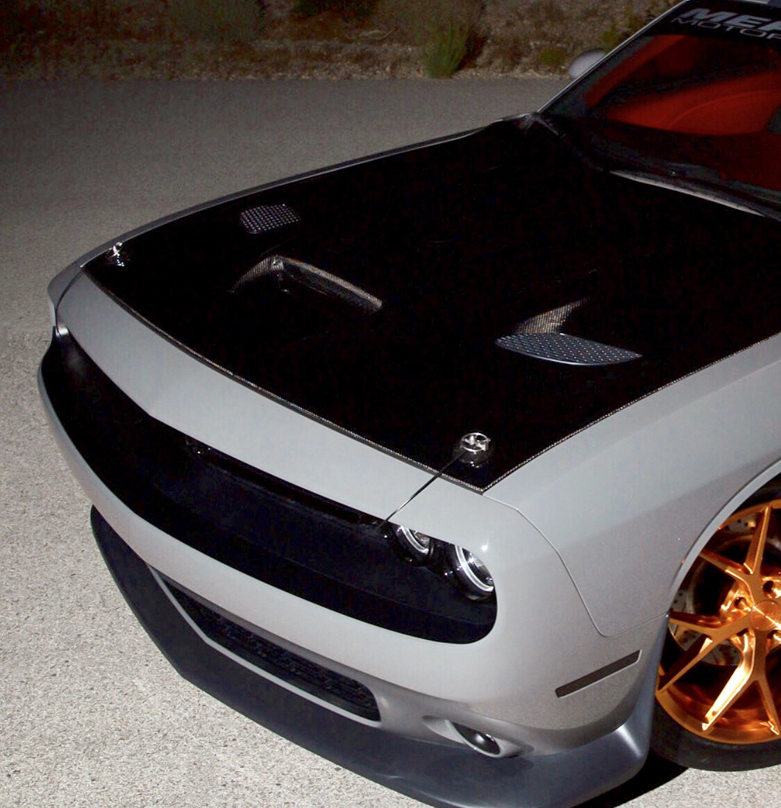 2015 - Up Dodge Challenger RT SXT GT Hellcat Bumper Blackout Decals Front and Rear Kit