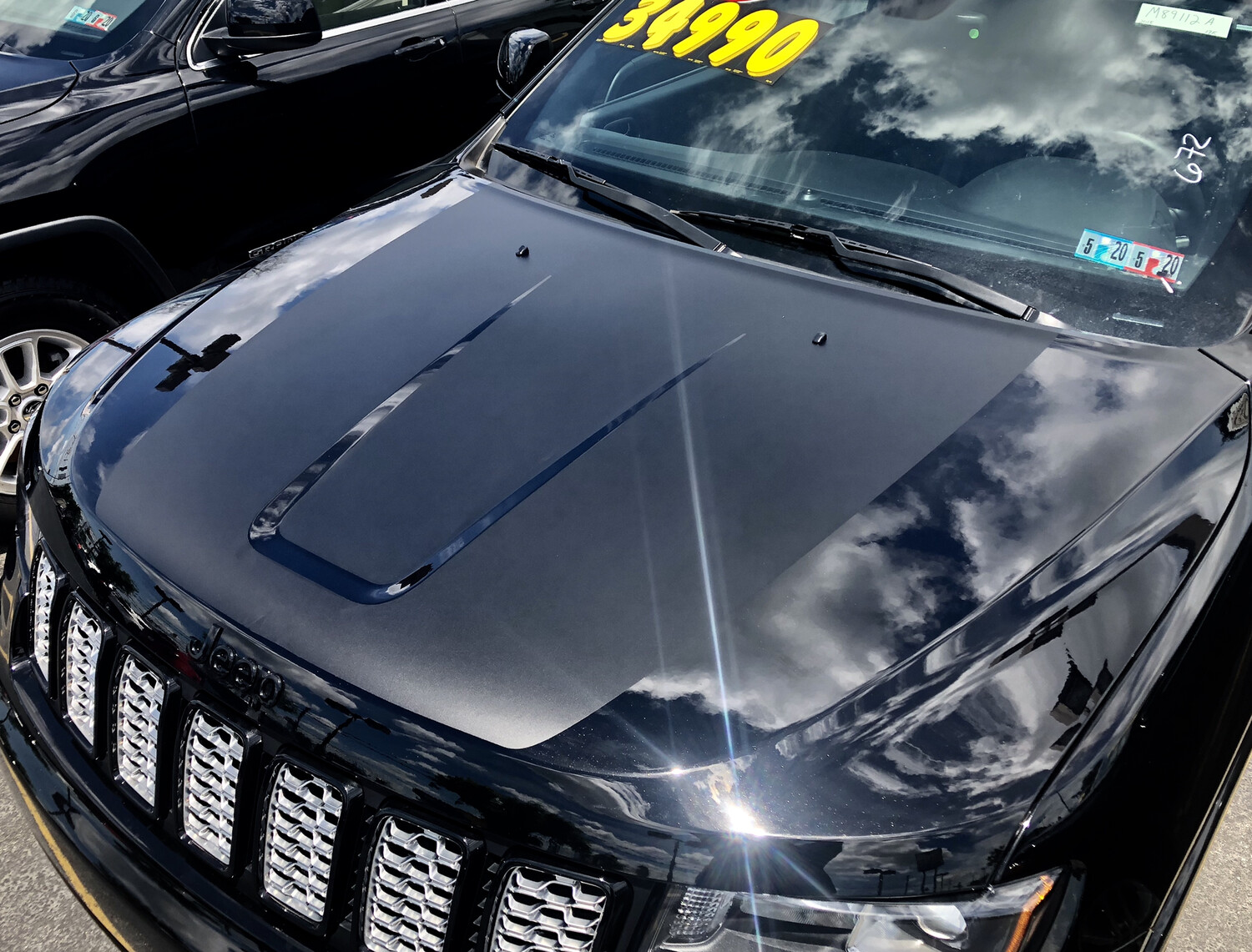 2011 - Up Jeep Grand Cherokee Trailhawk Style Hood Blackout Graphics