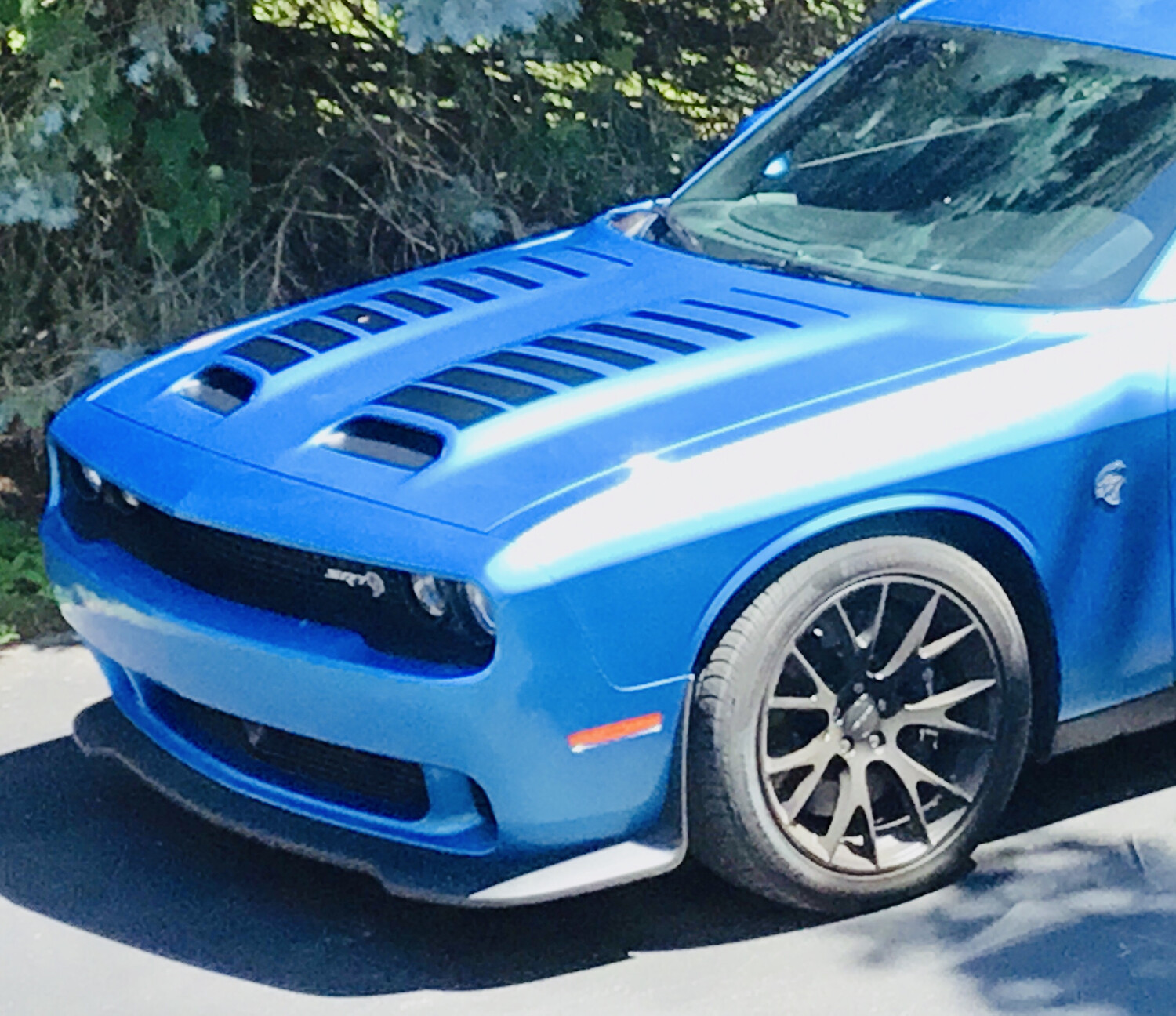2019 - Up Dodge Challenger SRT Hellcat Dual Scoop Hood Top of Scoop Graphics
