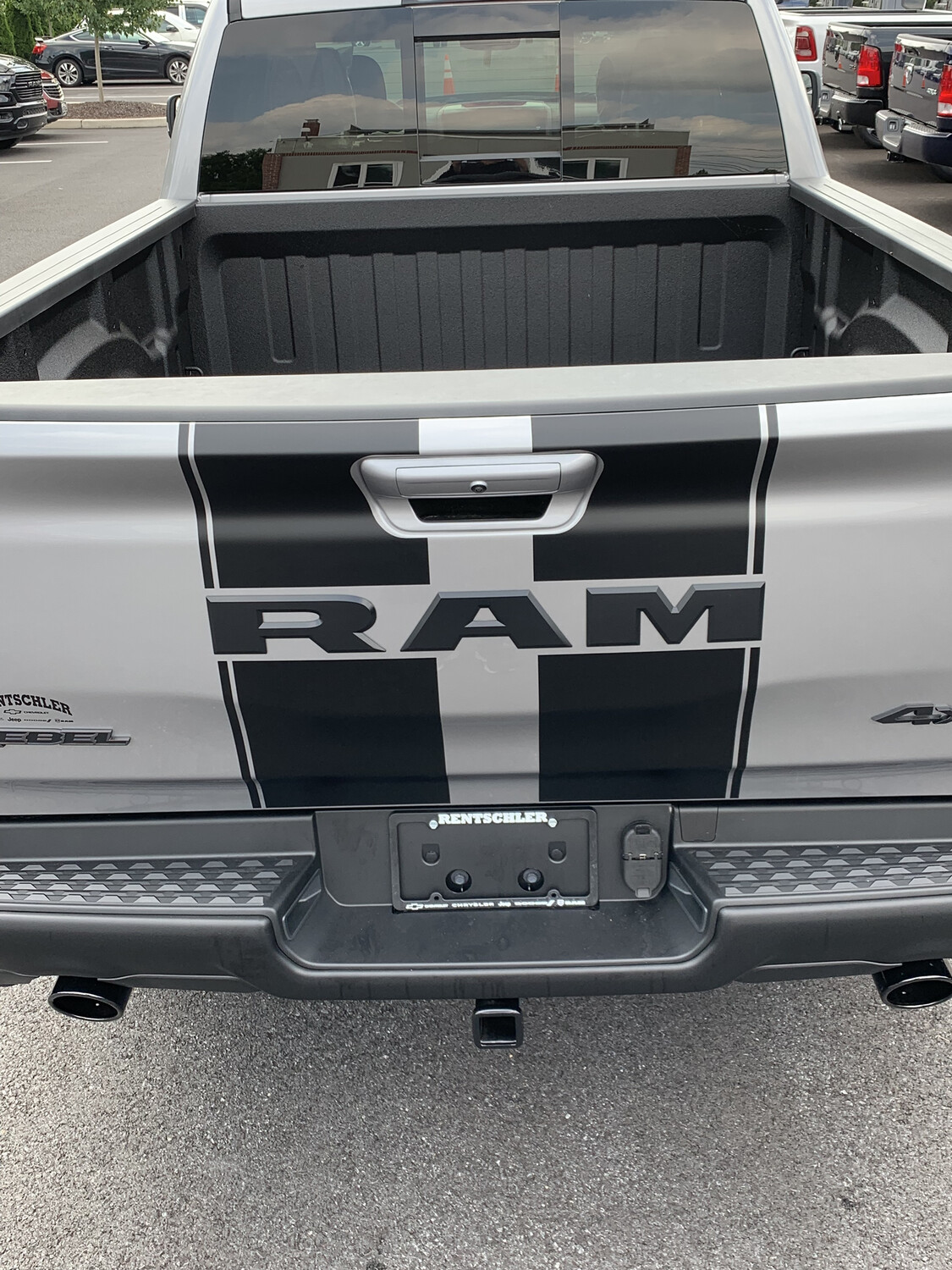2019 - Up Ram 1500 Rebel / Sport Hood and Tailgate Rally Stripe Kit-EBspecial
