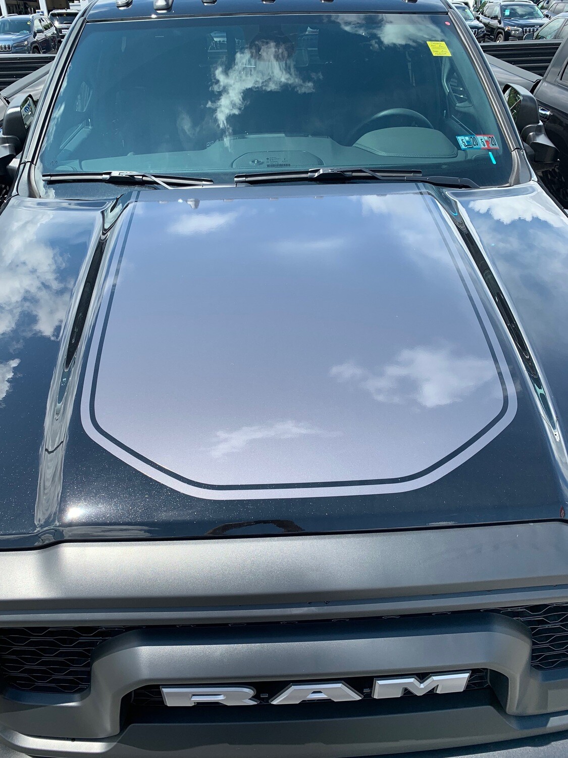 2019 - Up Ram 2500HD 3500HD Power Wagon Style Hood Decal Graphics