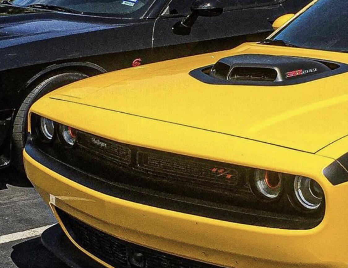 2015 - Up Dodge Challenger RT SXT GT Hellcat Bumper Blackout Decals Front and Rear Kit