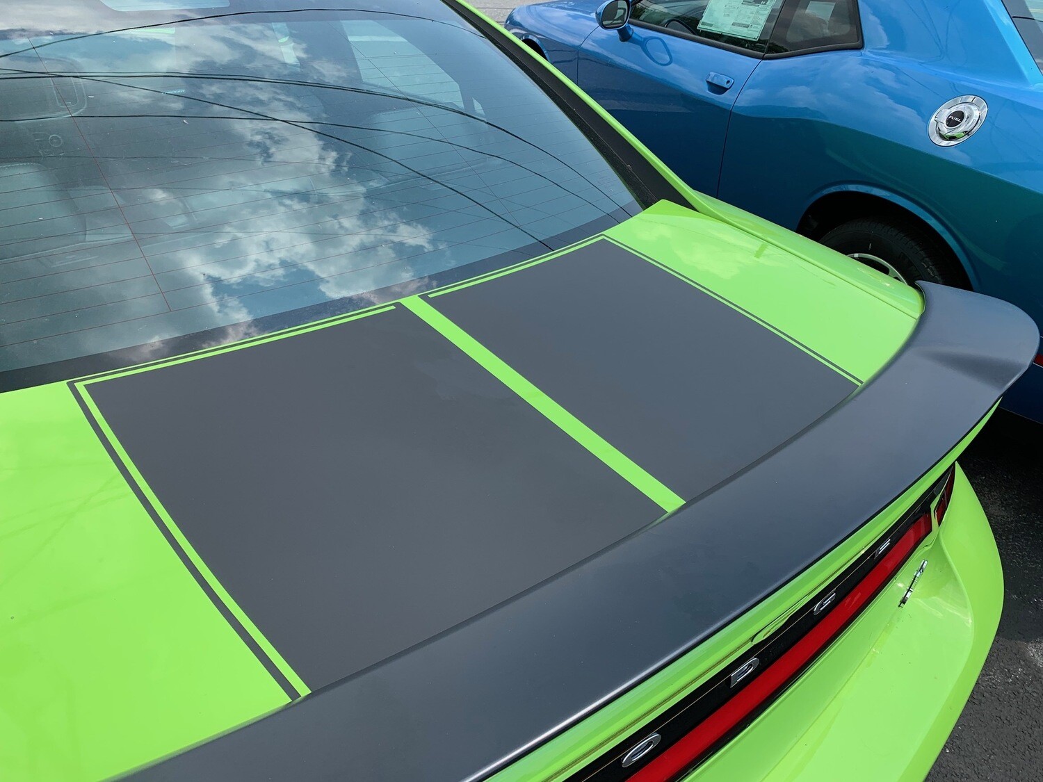 2015 - Up Dodge Charger SRT Hellcat RT GT Scat Pack 6 Piece Hood/Trunk/Spoiler Rally Stripes