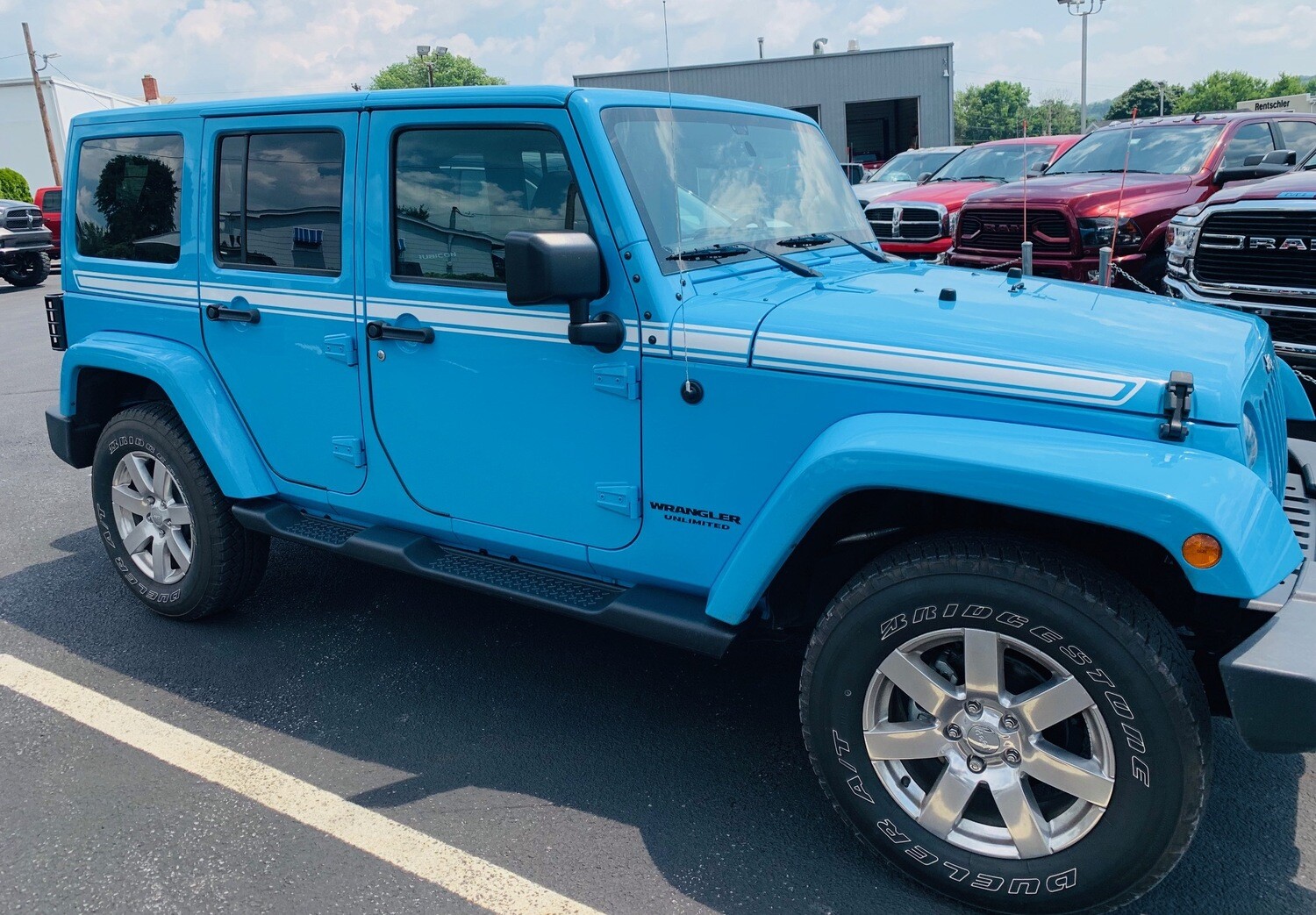 2007 - 2018 Jeep Wrangler JK JKU "Chief " Style Side Stripes
