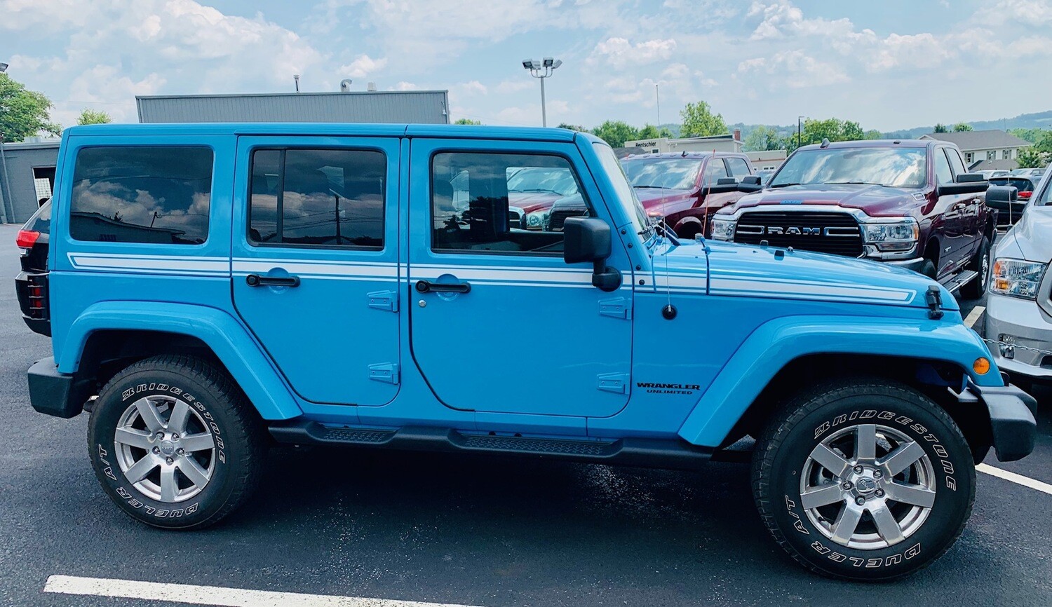 2007 - 2018 Jeep Wrangler JK JKU "Chief " Style Side Stripes