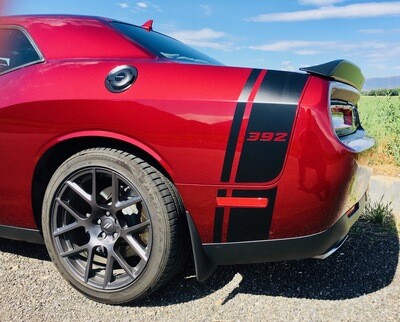 2008 - Up Dodge Challenger Scat Pack Style Tail Stripes