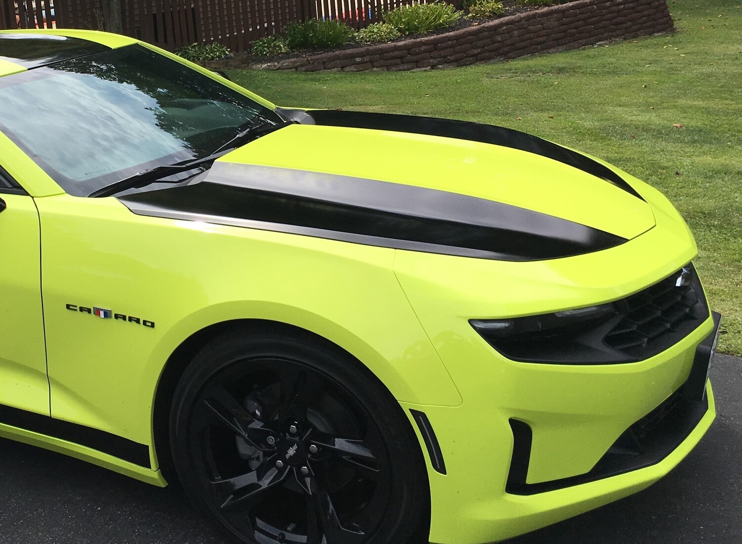 2019 - up Camaro Outer Hood Blackout Graphics SS RS LT V8 V6 Turbo 4