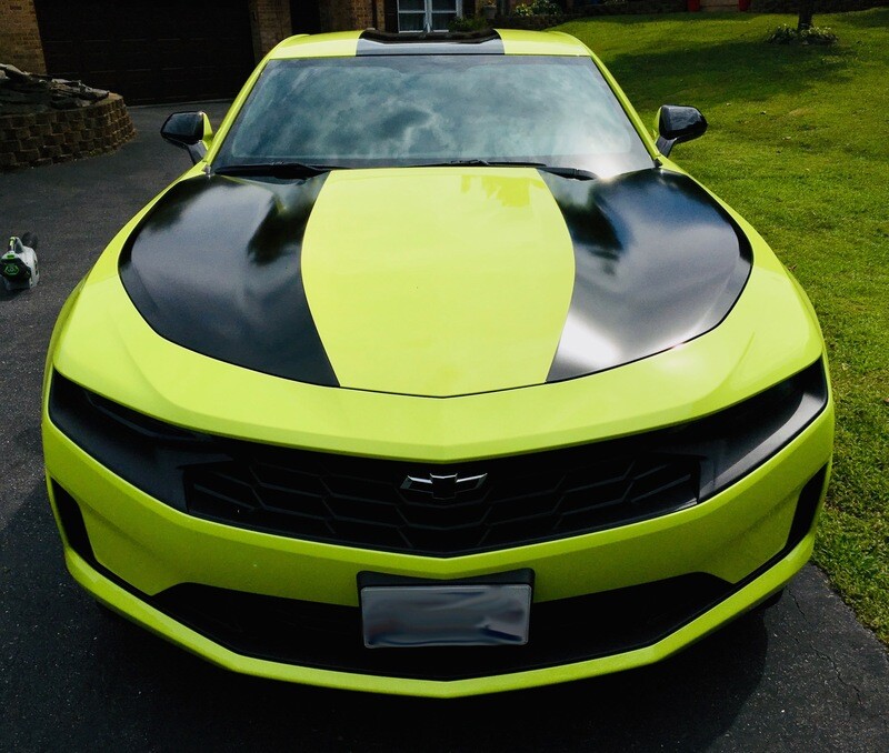 2019 - up Camaro Outer Hood Blackout Graphics SS RS LT V8 V6 Turbo 4