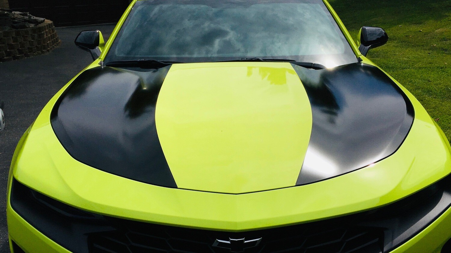 2019 - up Camaro Outer Hood Blackout Graphics SS RS LT V8 V6 Turbo 4
